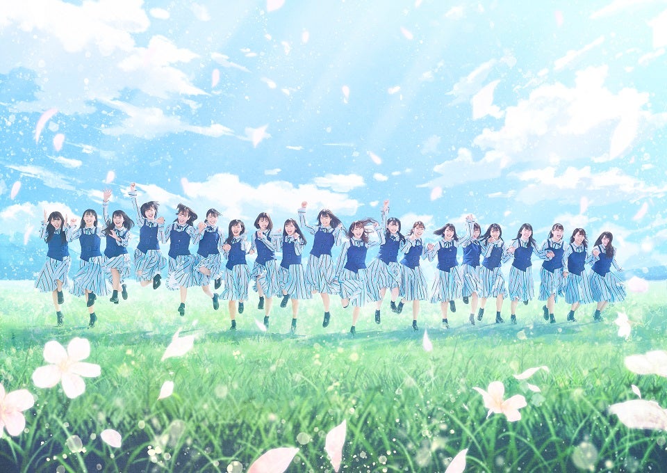 日向坂46、空色の制服で門出 デビューシングル「キュン